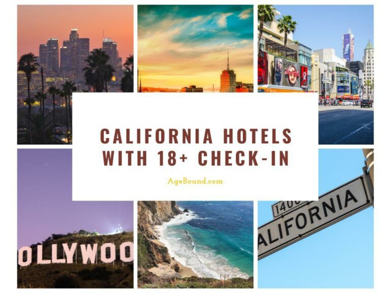 Calofornia Hotels With 18+ check-in