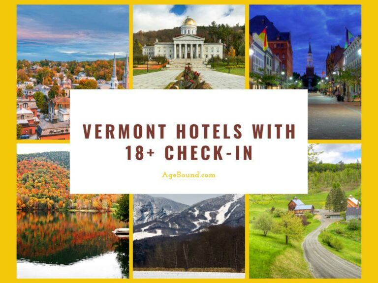 Vermont Hotels With 18+ check-in